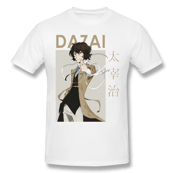Osamu Dazai Karty Anime Bežné Tričko Hot Predaj Bungou Túlavých Psov Tee Tričko Bavlna O Neck T-shirts
