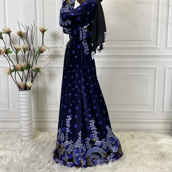 Nové Módne Ženy Oblečenie Župan Femme Hiver 2021 Nové Zimné Velvet Abaya Dubaj Šaty Dámske Dlhé Šaty Pre Ženy, Hidžáb Oblečenie