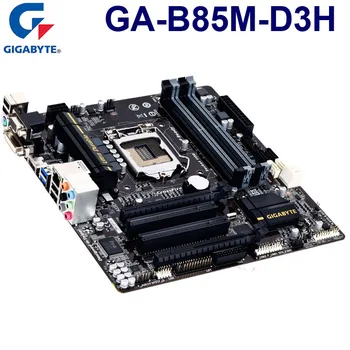 Gigabyte GA B85M D3H Používa Ploche dosky s obvodmi POČÍTAČA LGA 1150 i3 i5 i7 DDR3 B85M-D3H 32GB pôvodnej doske Micro-ATX