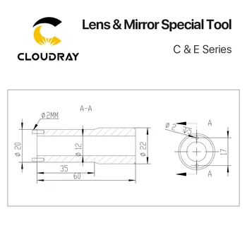 Cloudray Objektív, Zrkadlo Vírusov a Vkladanie Nástroj pre C&E Series Objektív Trubice s Hlavicou-odstránenie