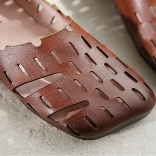Careaymade-Leto, Nové Námestie, vedúci Ročníka, originálne Kožené Hollowing von Topánky,čisté ručné Cowhide Komfortné ploché sandále