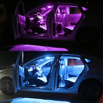 6pcs Biele LED Auto Žiarovky Interiéru Auta Mapu Dome Krok so súhlasom batožinového priestoru Nákladného Priestoru Osvetlenie, Lampy, Lexus IS300 2001-2004 2005