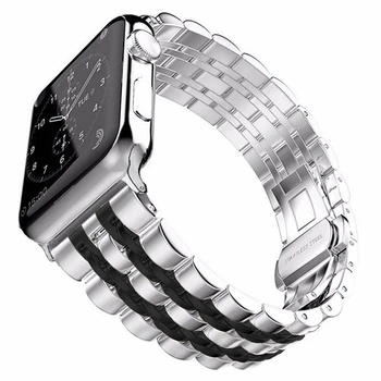 Pre Apple Hodinky Kapela Série 6 5 44 mm Smartwatch Nahradenie Pásma Nehrdzavejúcej Ocele Odkaz náramok pre iwatch SE 4 40 mm remienok na zápästie
