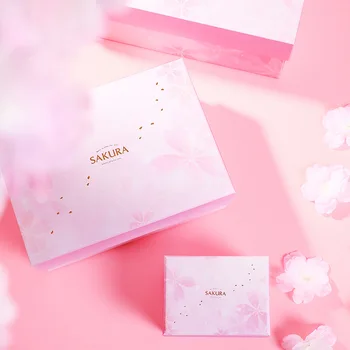 Ružová cherry blossom darčekové krabice na pravouhlé top-grade kryt box malý a čistý a svieži Valentína balenie darčeka