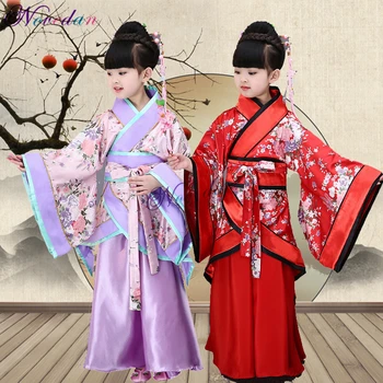 Tradičná Čínska Tanečné Kostýmy Pre Dievčatá Dávnych Opera Tang Dynastie Han Ming Hanfu Šaty Dieťa Odev Ľudový Tanec Kimono