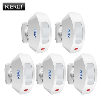 KERUI P817 Bezdrôtový Infračervený Detektor Pohybu Okna Záclony Senzor Dverí Kompatibilný S Home Zlodej Bezpečnostný Alarm Systém
