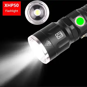 High-power XHP50 LED Baterka 5 svetelné režimy Zoomovateľnom Pochodeň 18650 alebo 26650 batérie pre Kempovanie dobrodružstvo P50 USB Flash Lampa