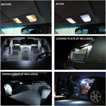 Interiérové led Auto svetlá Pre Honda civic 8 hatchback fn fk žiarovky pre autá špz Svetlo 9pc