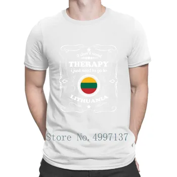 Nemusíte Therapie Chcieť Ísť Litva T Shirt Normálny Blázon Budovy Bavlna Páni Jar S-Xxxl Vytlačené Tričko