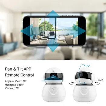 SANNCE 2MP Surveillance Camera 1080P Bezdrôtovú Domácu Bezpečnostné IP Kamera, Smart WiFi Baby Monitor HD Mini CCTV Nočné Videnie IR