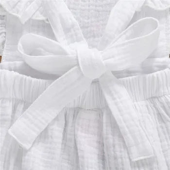 2020 Nové Letné Novorodenca Batoľa Detský Baby Výšivky Romper Prehrabať Jeden Kus Lietania Rukáv Jumpsuit Oblečenie Oblečenie