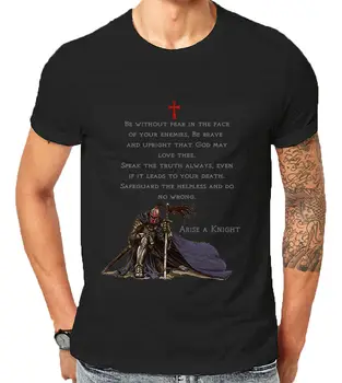 Rytieri Templar Kresťanský Bojovník Náboženstva Pre Boha Ježiša nová Značka-Oblečenie Tričká Hip-Hop Jednoduché Spojovanie Tee Topy T-Shirt