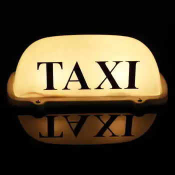 Univerzálny Car Taxi Streche Magnetické Základne LED Svetlo 12V Taxi Kabíny Prihlásiť Lampa Indikátor Vodotesný, Anti Slnečná Žltá/Biela
