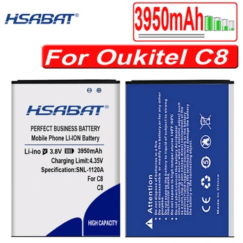 HSABAT Top Značky Nové 3950mAh Batérie pre Oukitel C8 doprava zadarmo