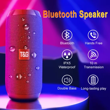 Podpora FM Bluetooth Reproduktor Prenosných Bezdrôtových Reproduktorov Subwoofer Exteriérový Vodotesný Reproduktor Stereo Surround TF Rádio