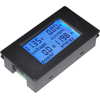 4 v 1 DC 100A Digitálny LED Voltmeter Ammeter Power Energy Tester Meter Monitor