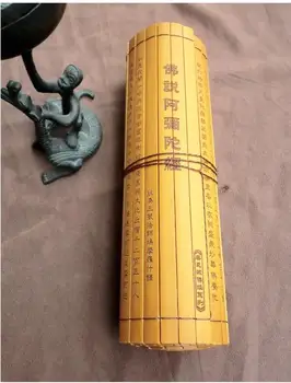 Čínsky starovekej kultúry Knihy Amitabha Sútra 100 plátok 90 x 23 cm Bamboo Knihy