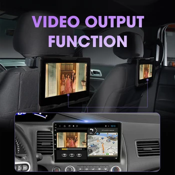 2 din Android 10 6 G+128G Auto Rádio Multimediálny Prehrávač videa Navigácie GPS Na Honda Civic 2005-2012 2.5 D Obrazovke 2din DSP Stereo