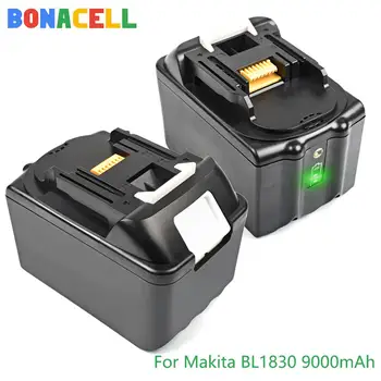 Bonacell 18V 9000mAh Pre Makita BL1830 BL1835 BL1815 Bezdrôtový Nástroj Li-ion Výmena Batérie