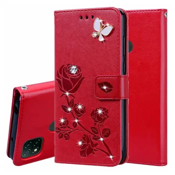 Bling Prípade Redmi 9A Prípade Pre Xiao Redmi 9 Luxusné Kožené Peňaženky Flip Cover Pre Xiao Redmi 9C Fundas Coque