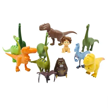 12pcs/set Dinosaura Zvierat Miniatúrny Model Bábiky Kreslený Obrázok Hračky Cake Zdobenie Hračky Narodeniny Vianočný Darček