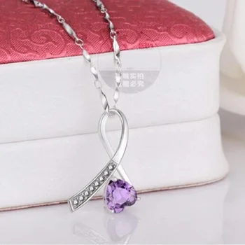 CZ Srdce Prívesok Náhrdelník Navždy MILOVAŤ náhrdelník pre ženy