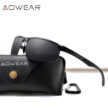 AOWEAR 2019 Hliníkové Športové slnečné Okuliare Mužov Polarizované Vonkajšie Slnečné okuliare Muž Luxusné Zrkadlo Okuliare Okuliare Polaroid Oculos