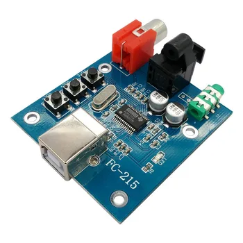 PCM2704 Audio DAC, USB, S/PDIF Zvuková Karta hifi DAC Dekodér Rada 3,5 mm Analógový Koaxiálnych Optických Vlákien Výstup E3-007