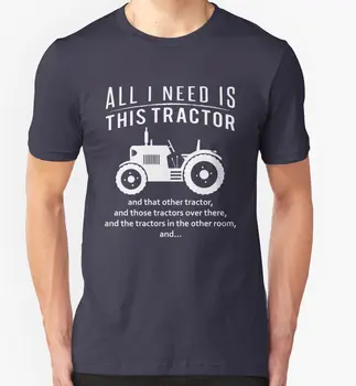 2019 Muži T-Shirt O-Krku Populárne Topy Všetko, Čo Potrebujem, Je Tento Traktor T-Shirt Vtipný Slogan Vtip Darček K Narodeninám Pre Poľnohospodárov Kapela T-Shirt