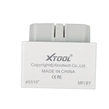 XTOOL iOBD2 Bluetooth OBD2 EOBD Auto Skener pre iPhone/Android TÝM, Bluetooth
