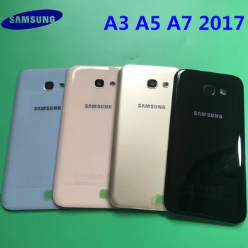 Samsung Galaxy A3 A320 A5 A520 A7 A720 Bývanie Zadné Dvere Prípade Zadný Kryt Batérie Sklo+Displej Dotykový Displej Predné Sklo Objektívu