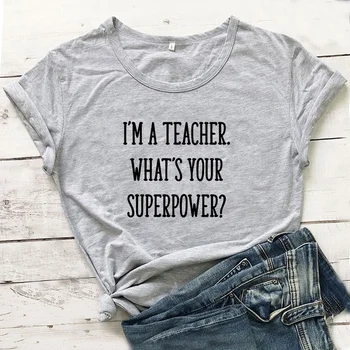 Som Učiteľ Vtipné Tričko Žena, Krátky Rukáv Tshirts Bavlna Ženy O-krku White Tee Tričko Femme Top Camiseta Mujer