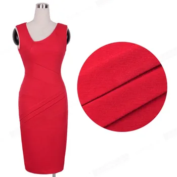 Pekné-Navždy Elegantné Pevné Červená Farba Sexy Šaty Bez Rukávov Celebrity Strany Bodycon Ženy Šaty 759