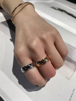 Luxusné nové jemné šperky značky krúžok vysokej kvality titánové ocele nádherné módne doplnky prstov, krúžky jewel darčeky 2 farba
