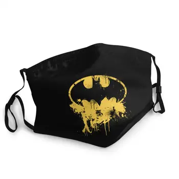 Dc Batman 3d Tlač Pm2.5 Filtra Úst Maska Tetovanie Ženy/muži Filter Maska proti Prachu Batman Bloky Dámske/pánske Maska