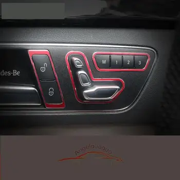 6PCS Auto sedadla tlačidlá ozdobné flitre na Mercedes Benz E/GLK/CLS/ML/ GL/GLE