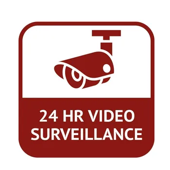 Upozornenie Auto Nálepky CCTV 24-Hodinové Video Dohľad Vinyl opaľovací Krém Auto Okno Auta Styling Príslušenstvo PVC