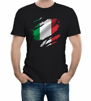 Roztrhané Taliansku Vlajku Mens T Tričko Taliansky Rím Krajiny Futbal
