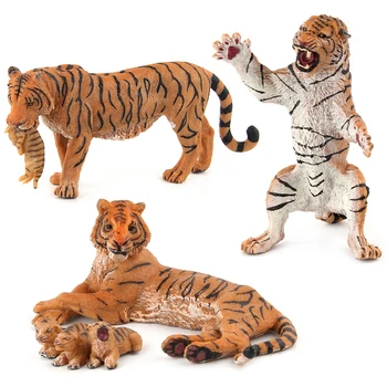 Simulované Zvieratá Akcie Obrázok Tigra Modely Zábavné Hračky pre Deti, Deti, Vzdelávacie Hračky Darček Domova Zbierku Hračiek Darček