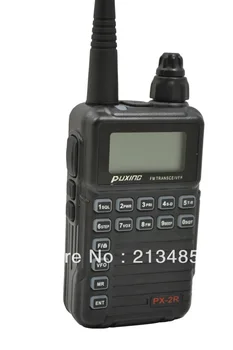 Aktualizovaná Verzia Puxing PX-2R VHF136-174MHZ TX & RX, + UHF400-470MHz RX FM vysielač s LCD Klávesnica pre bezpečnosť,hotel,šunka