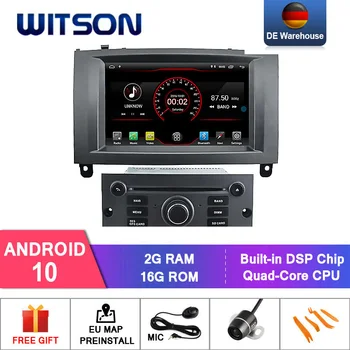 DE SKLADE! WITSON AUTO DVD PREHRÁVAČ PEUGEOT 407 Android 9.0 4+64GB IPS HD Displej, AUTO STEREO 8 Octa-Core+DVR/WIFI+DSP voliteľné