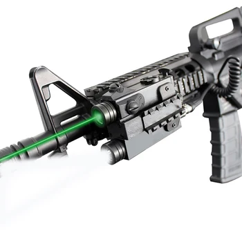 Taktické zbrane Laser, Baterka Combo AR15 AK47 Puška Zelené Červené Laserové Ukazovátko Pohľad Na Lov