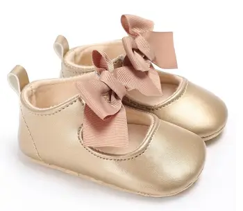 0-18 M Batoľa, Dieťa Dievča obuv Jeseň Mäkké jediným Princezná topánky čipky bowknot Dieťa Prewalker šaty Topánky pre 0-18 M