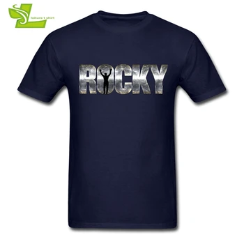 Rocky Balboa T shirt Mužov Krátky Rukáv, Bavlna Pohode Tees Muž Najnovšie Nadrozmerná Top Obľúbené Klasické Voľné Otec Tee Tričko