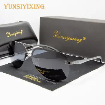 YSYX Polarizované pánske slnečné Okuliare Ovládač UV400 Zrkadlo Slnečné okuliare Retro Pilot Anti-glare Muži /Ženy Okuliare gafas de sol YS-143