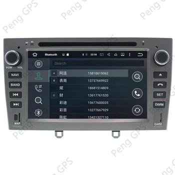 Android 10.0 CD DVD Prehrávač Pre Peugeot 308 na roky 2007-2013 Pre 408 2011-2017 Multimediálne Headunit GPS Navigácie Rádio Carpla DSP PX6