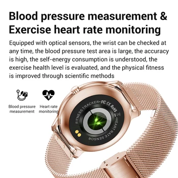 LIGE Nové Inteligentné Hodinky 7.3 mm, Ultra-tenké Prípade Srdcovej frekvencie Kyslíka v Krvi, Monitor Vlastnú Tvár Ženy Muži Smartwatch pre Android iOS