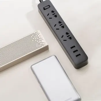 Pôvodný Xiao Smart Home Elektronické Výkon rozširujúcej Zásuvky Rýchle Nabíjanie 3 USB + 3 Zásuvky Štandard Plug Rozhranie Rozšírenia EÚ a USA