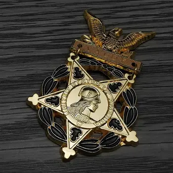 Vojenské Poradie Golded Star USA Vojenské Medaily, Odznaky