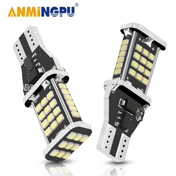 ANMINGPU 2x signalizačná kontrolka Led T15 Canbus 45SMD 2016Chips W16W T15 LED Žiarovky Najnovšiu Zálohu Svetlo Auto Reverse Light, Biele 12V